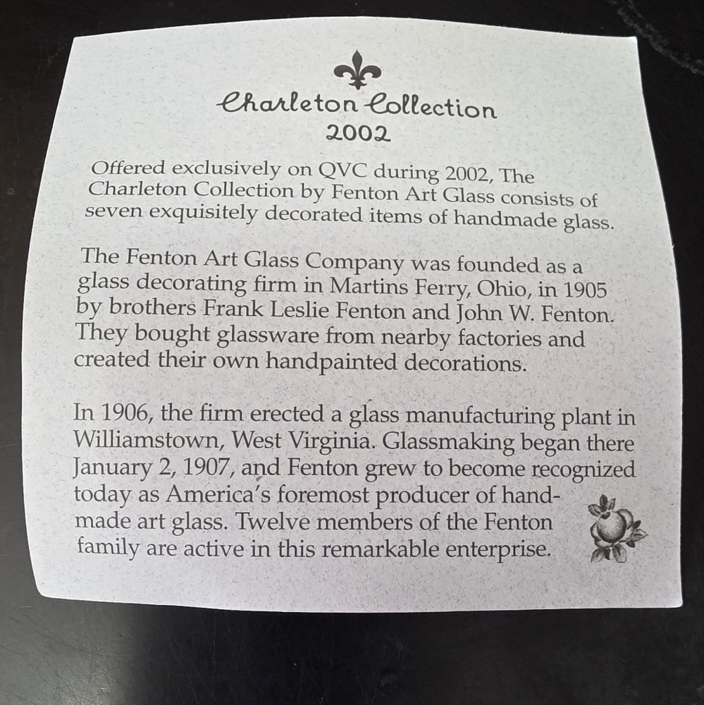 Fenton Charleton collection powder jar - Picture 6 of 6